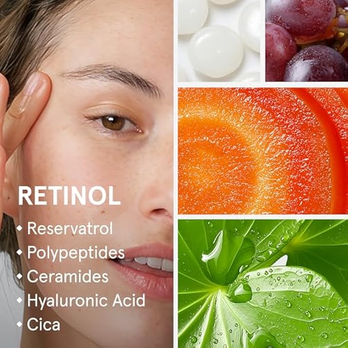 iRestore RETINOL SERUM FOR FACE - 1% RETINOL WITH PEPTIDES & HYALURONIC ACID - ANTI AGING NIGHT SERUM FOR SENSITIVE SKIN - FRAGRANCE FREE, REDUCES FINE LINES, WRINKLES (PACK OF 1) - Image 3